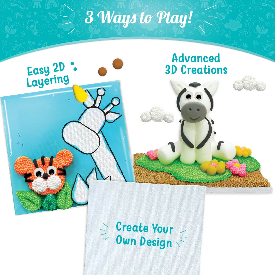 DIY Clay Murals - Jungle | Make 5 Canvases - EKT3800