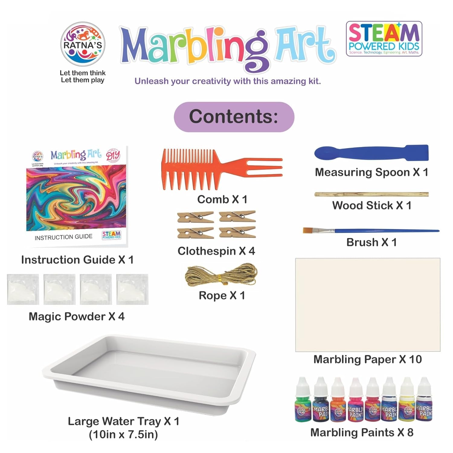 Marbling Art & Craft Magic Paint Kit - EKT3838