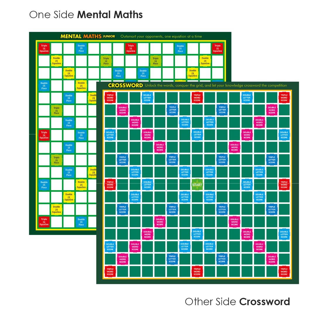 2-In-1 Junior Board Game Set | Crossword And Maths - EKT3840