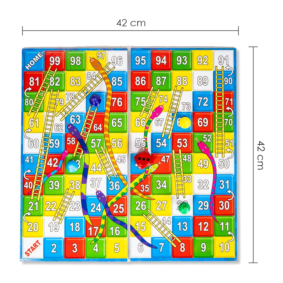 Jumbo 6 Player Ludo With Snake And Ladder - EKT3844