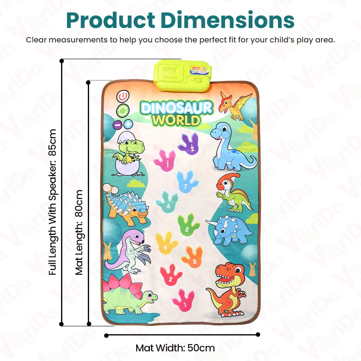 Musical Floor Mat And Paino Keyboard For Babies And Toddlers - EKT3873