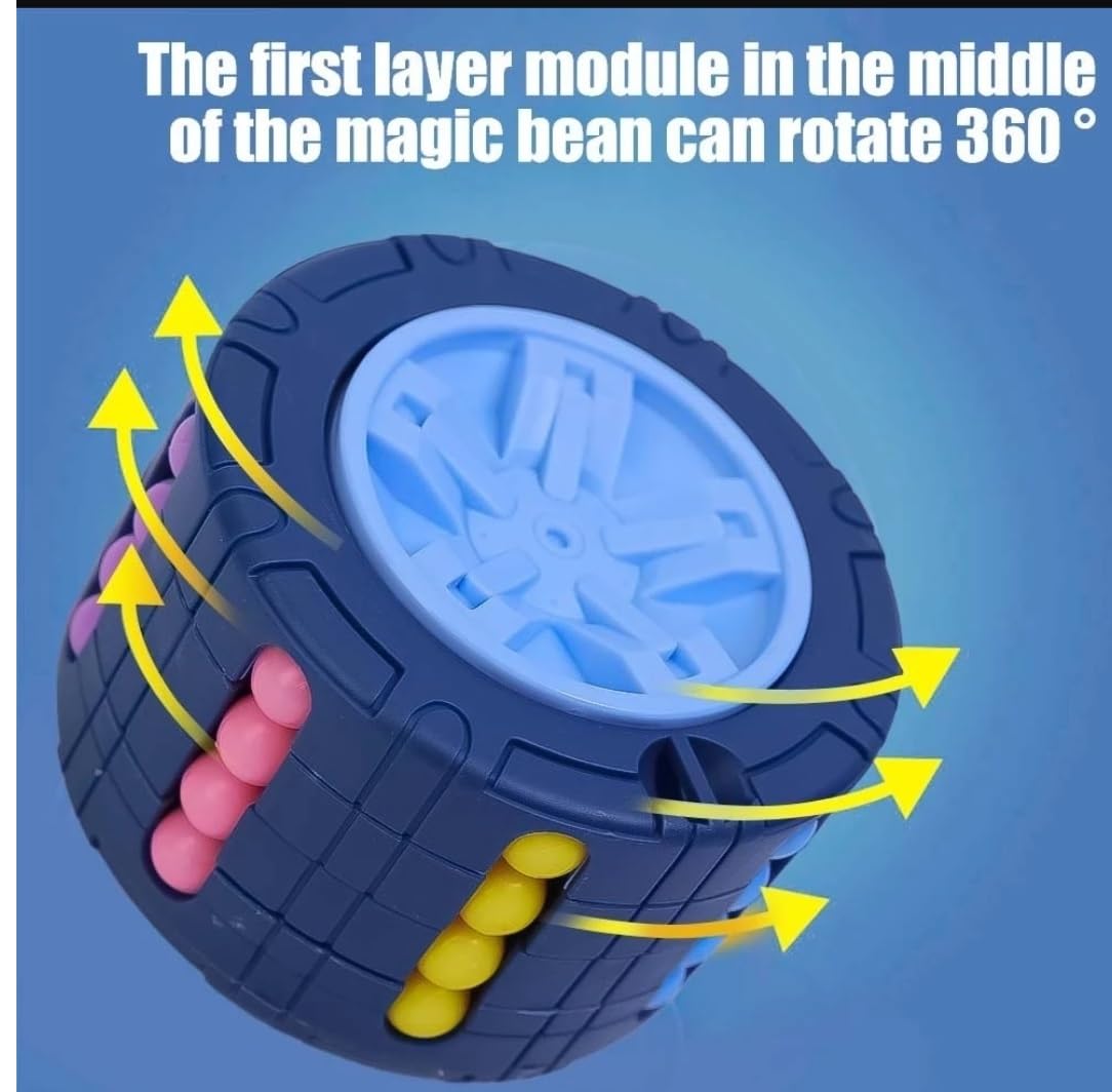Cylinder Magic Bean Rotate And Slide Puzzle Toy - EKT3881