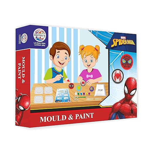 Spiderman Mould And Paint Diy Art & Craft Kit - EKT3896