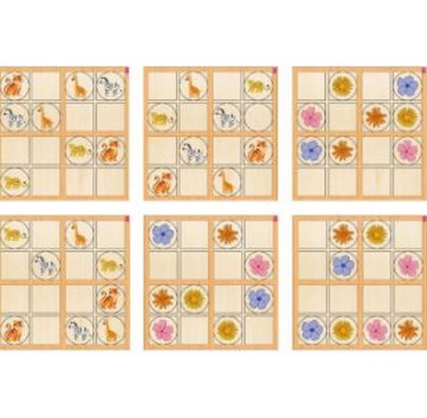 SUDOKU GAME ANIMALS AND FLOWERS - EKW0222