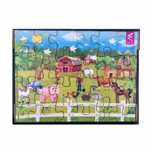 Wooden Farm Theme Jigsaw Puzzle - EKW0298