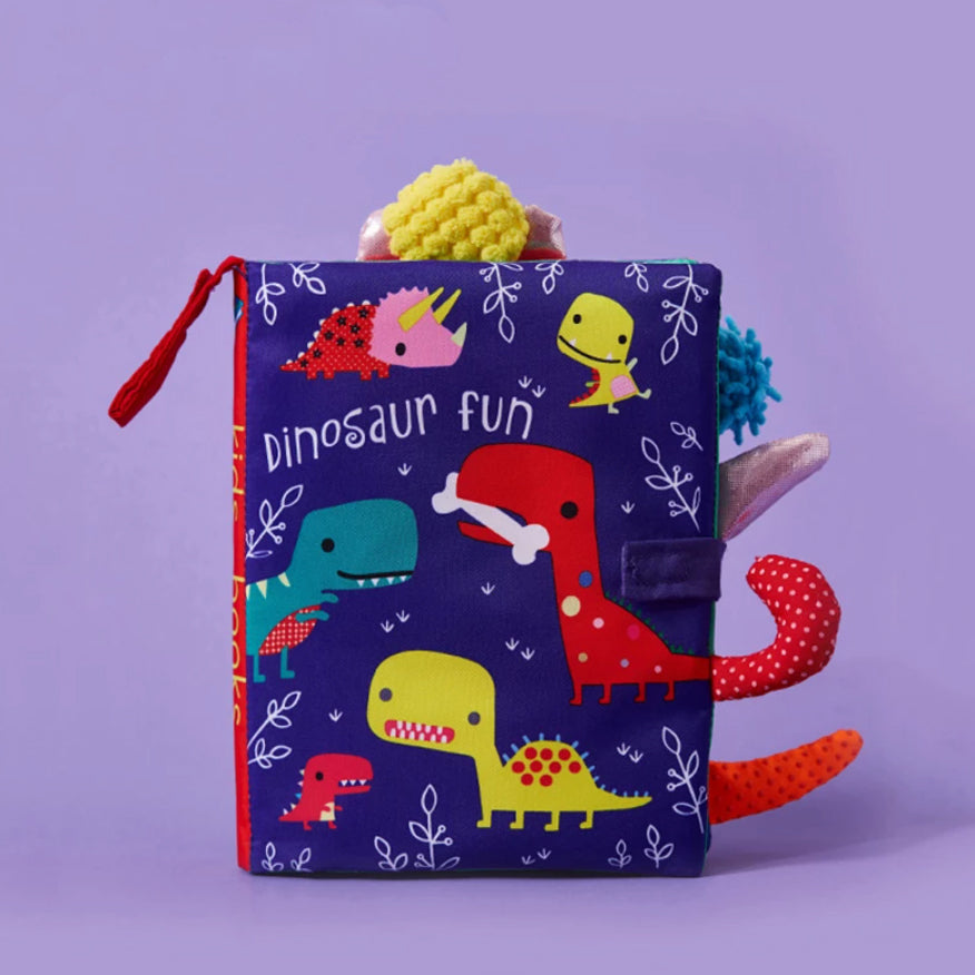 Fidtoy Sensory Fabric Book for Toddlers – Soft Interactive Baby Learning Book