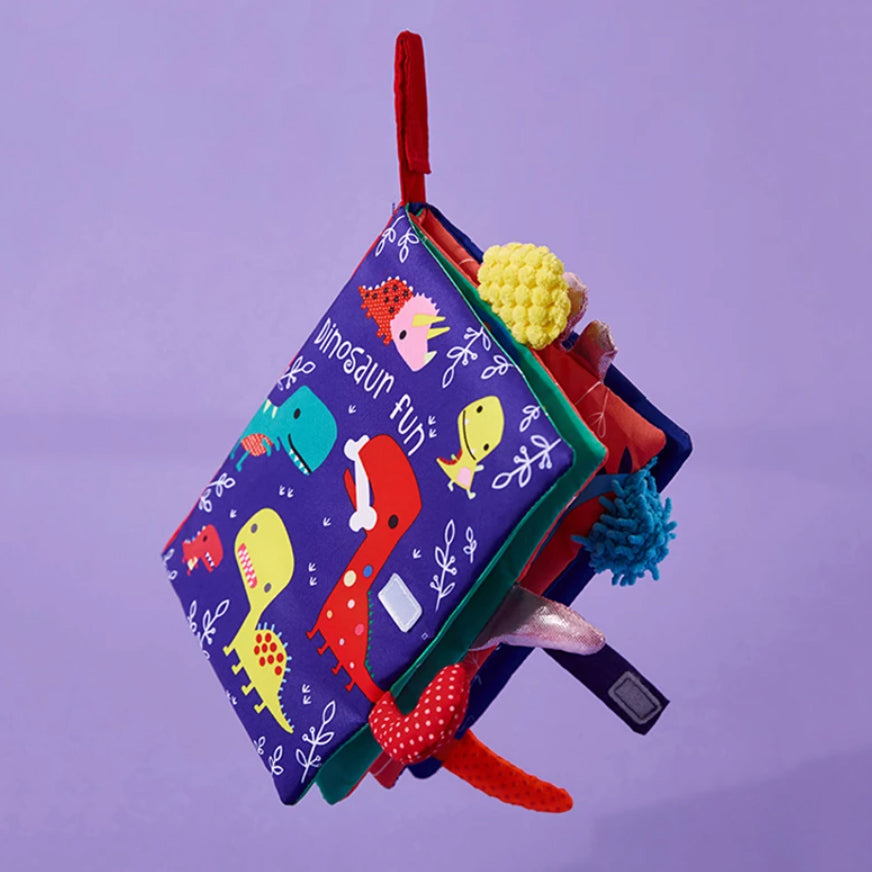 Fidtoy Sensory Fabric Book for Toddlers – Soft Interactive Baby Learning Book