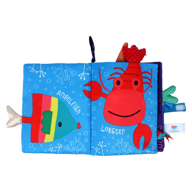 Fidtoy Sensory Fabric Book for Toddlers – Soft Interactive Baby Learning Book