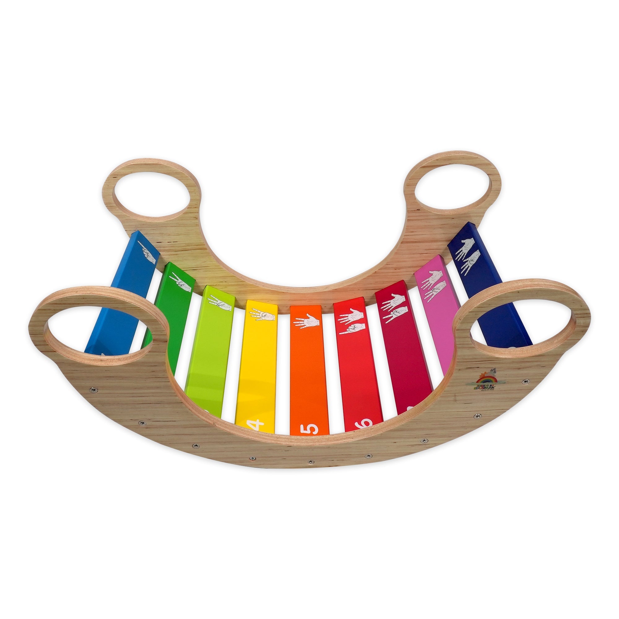 Wooden Rainbow Rocker Chair - Standard Size