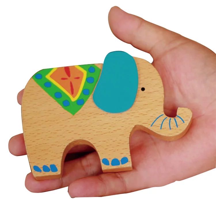 40 Pieces Wooden Elephant Balancing Stacking Game - Fine motor skills toys