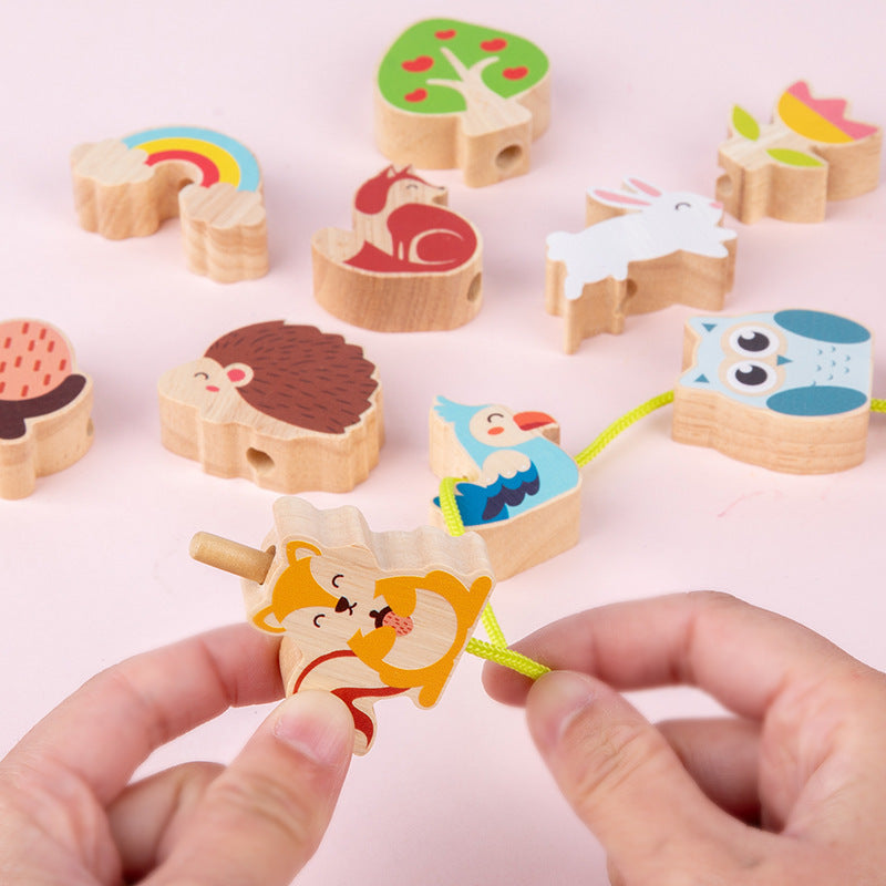 Fidtoy Forest Balance Chuan Le | Wooden Stacking Tree Toy for Toddlers