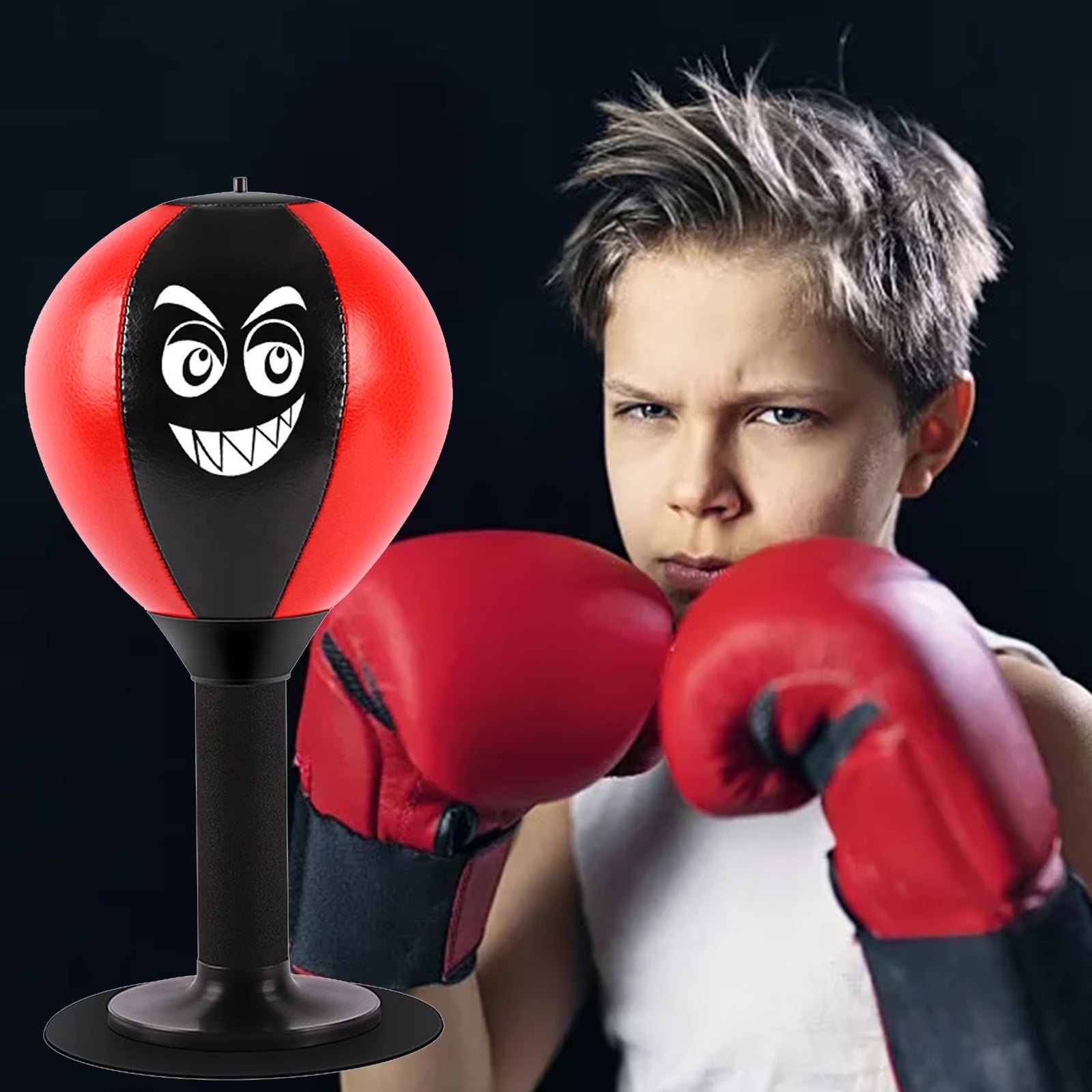 Fidtoy Tabletop Boxing Bag – Suction Cup Punching Bag for Desk Use