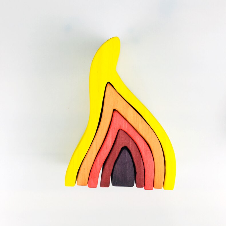 Fire - Rainbow wooden toys