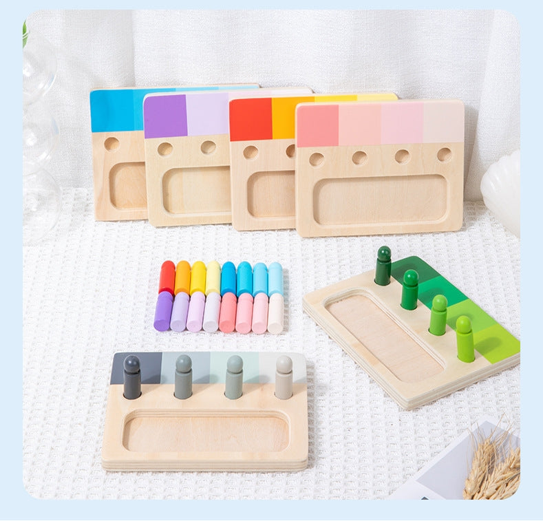 Gradient Colour Pegs Matching Palette Sets