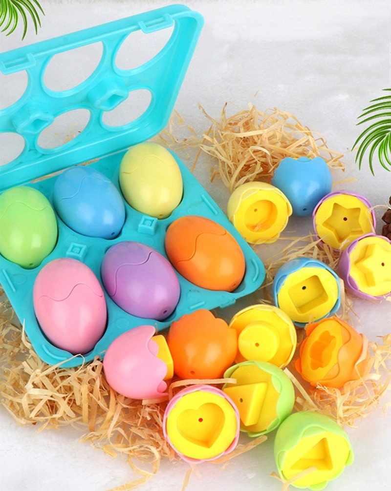 Huevos Montessori de juguete