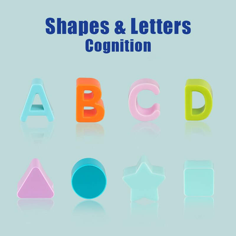 Colorful Letter Shape Creative Puzzle Toys