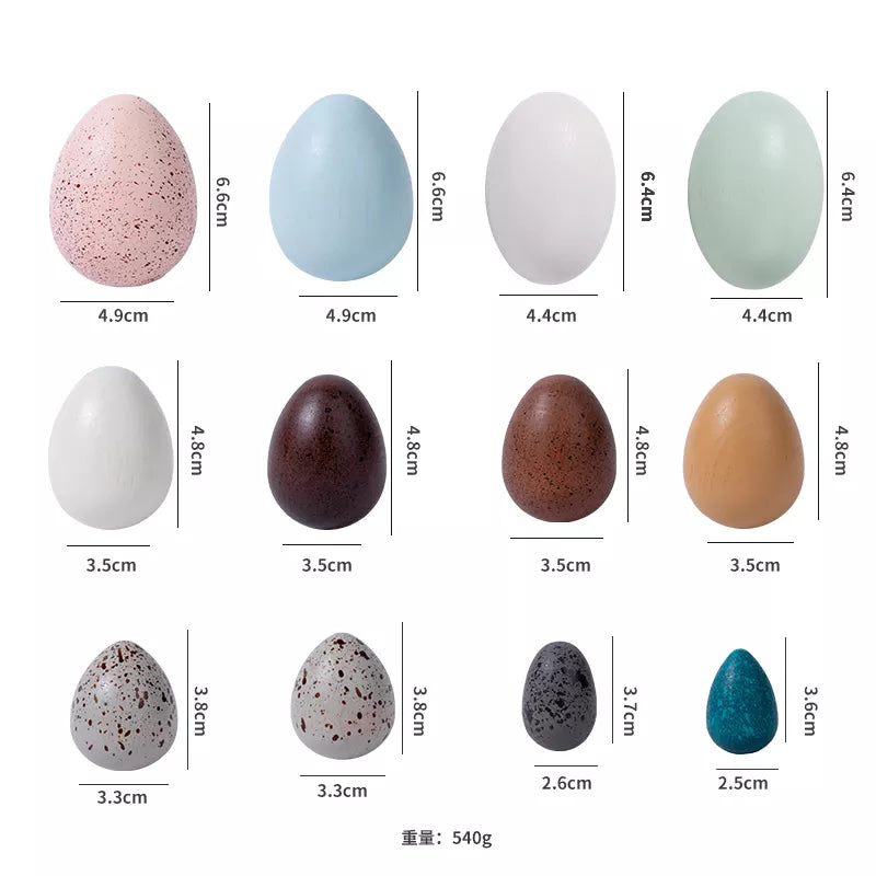 Wooden Eggs Bird Eggs