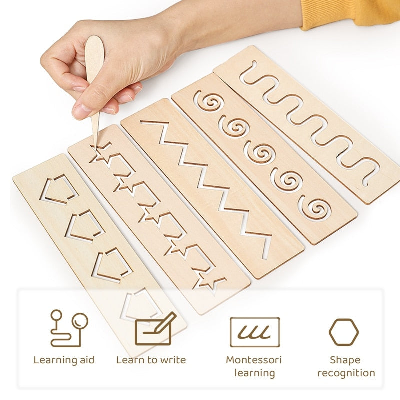 Word Spelling Letter Number Groove Writing Board