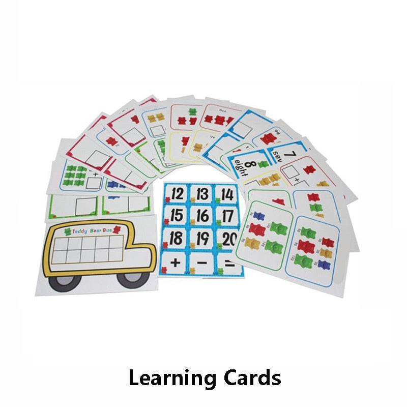 Rainbow Weight Counting Bear With Stacking Cups