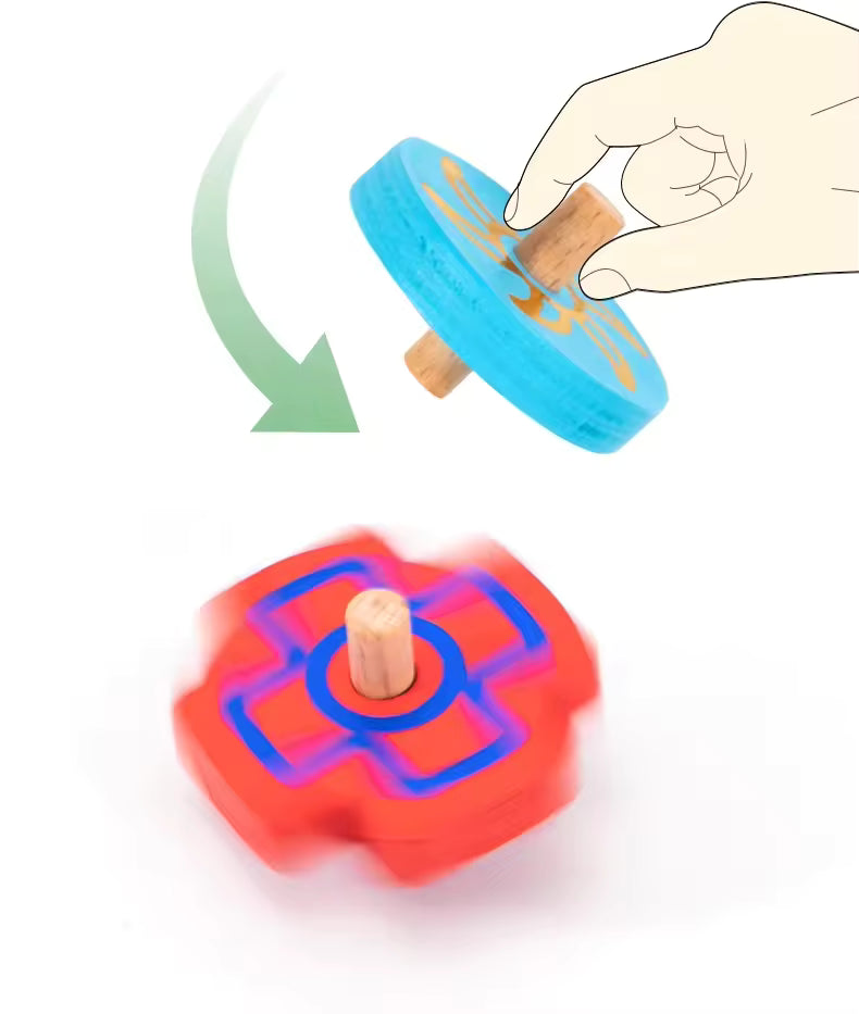 Wooden Orbital Tumbling Gyroscope