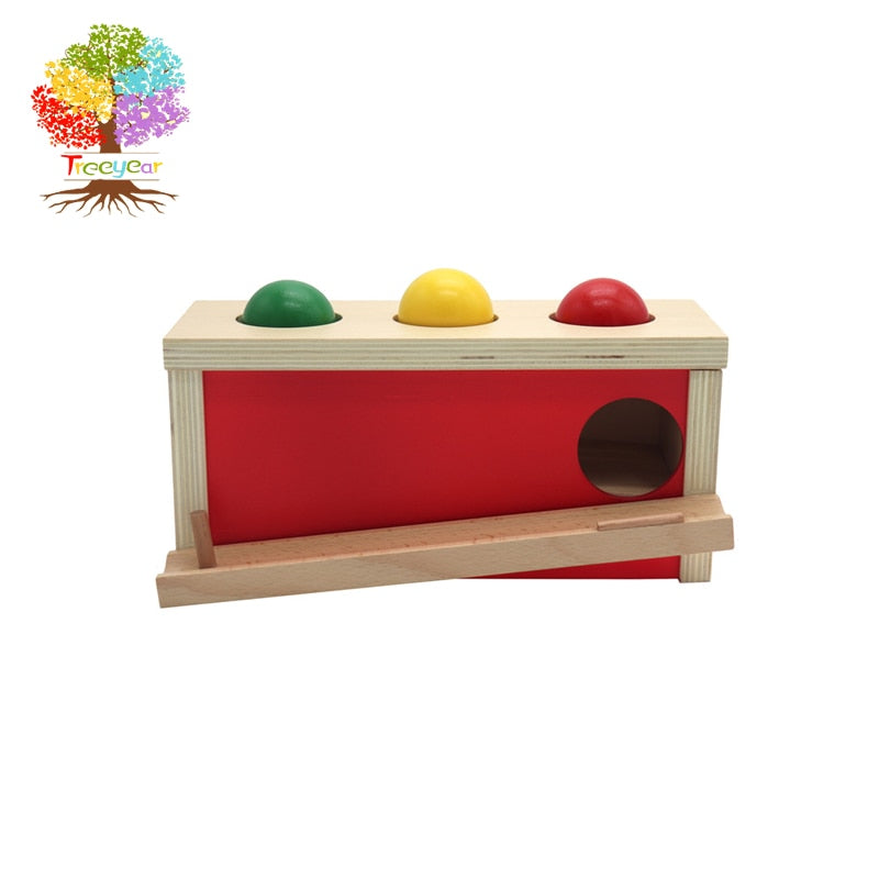 Montessori Materials Knocking Ball Box Toys