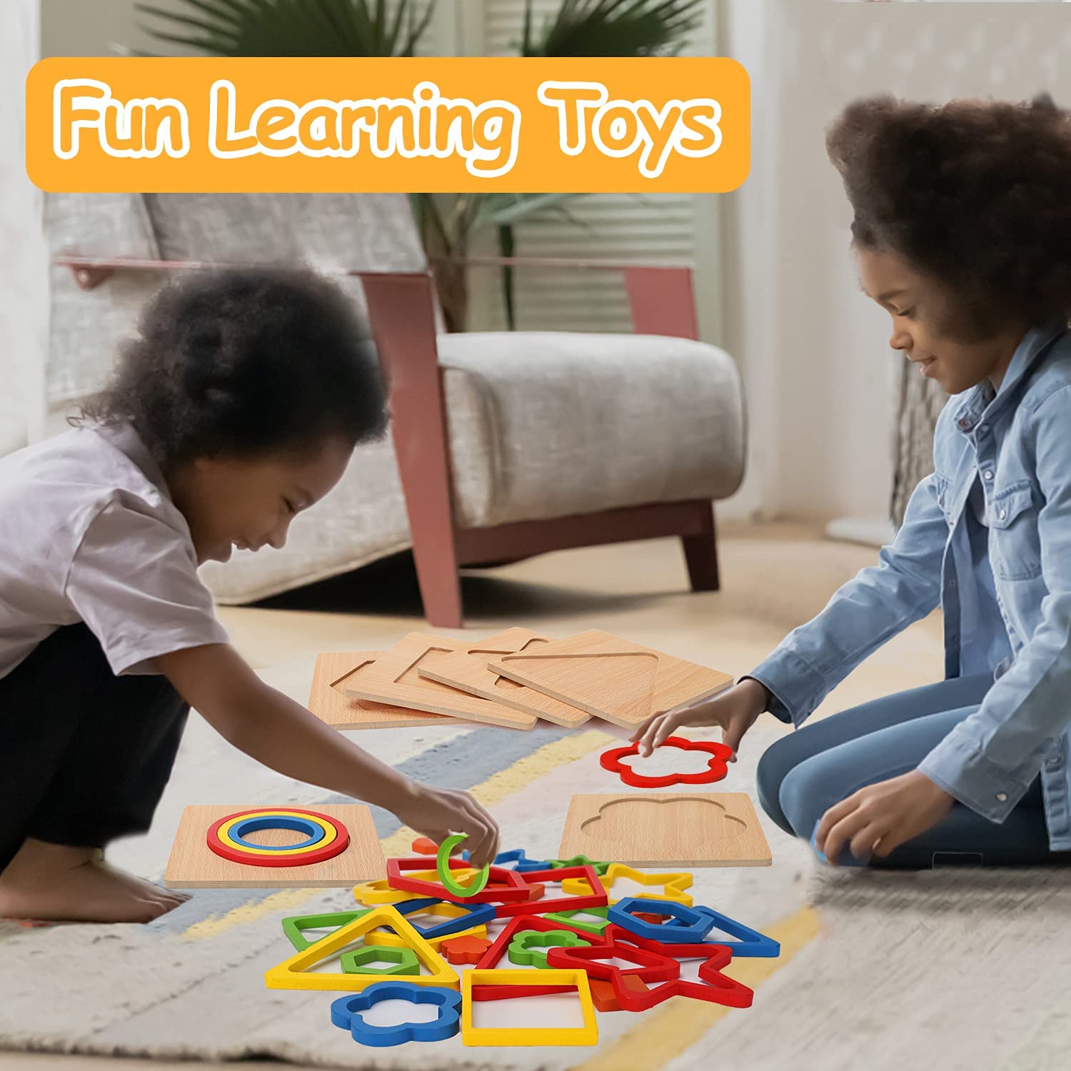 Toddler Montessori Shape Sorting Puzzle