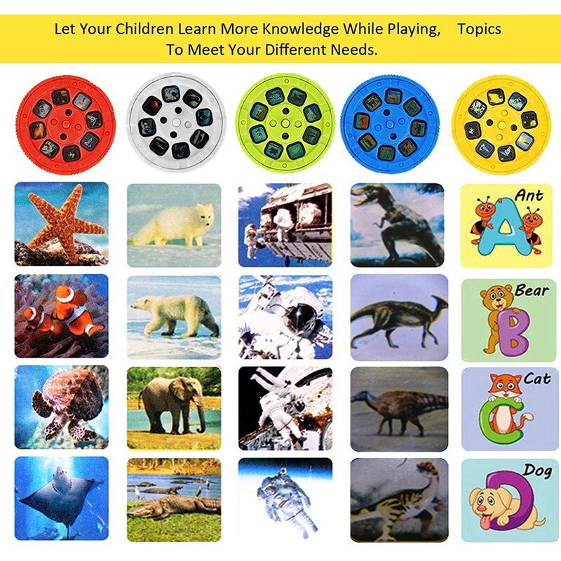 Children Slide Projector Torch Toys