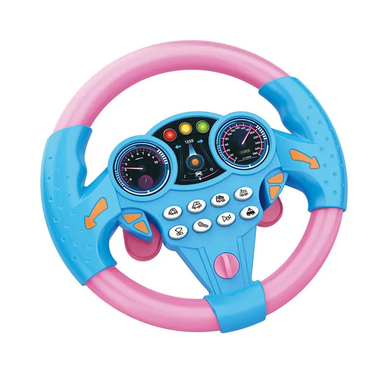 Fidtoy Interactive Steering Wheel Toy for Kids – Musical Car Driving Toy with Lights and Sounds