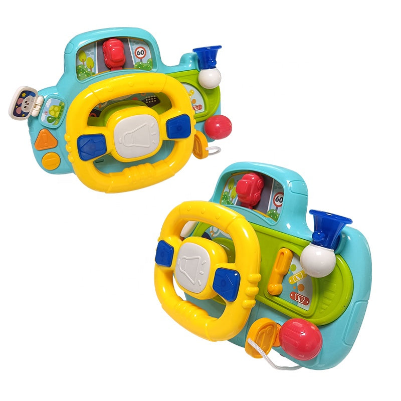Fidtoy Baby Steering Wheel Toy with Lights and Sounds – Interactive Musical Driving Toy for Toddlers