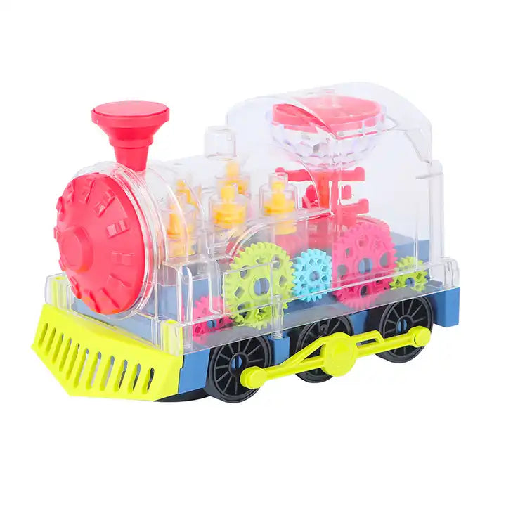 Fidtoy Musical Light-Up Train for Toddlers | Interactive Toddler Toy with Lights & Music