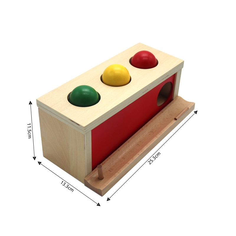 Montessori Materials Knocking Ball Box Toys