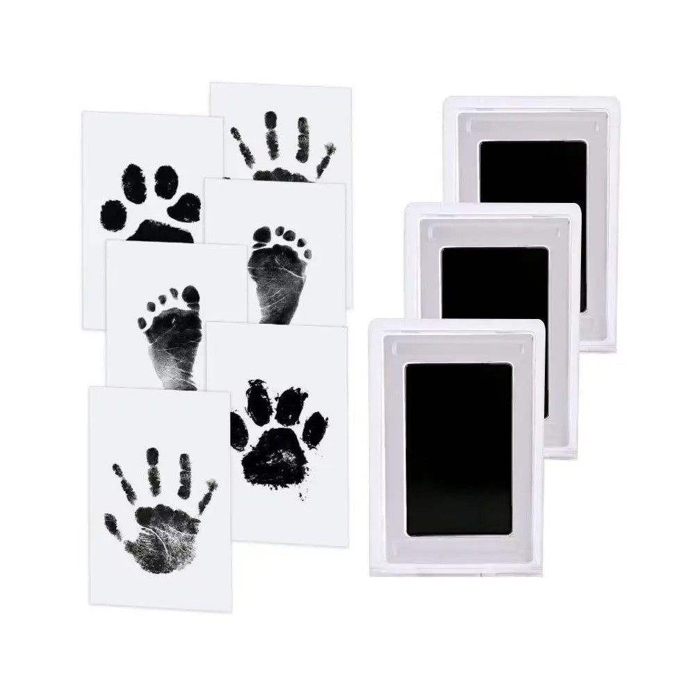 Fidtoy Baby Handprint and Footprint Kit – No Ink Newborn Keepsake Hand and Foot Print Memory Set