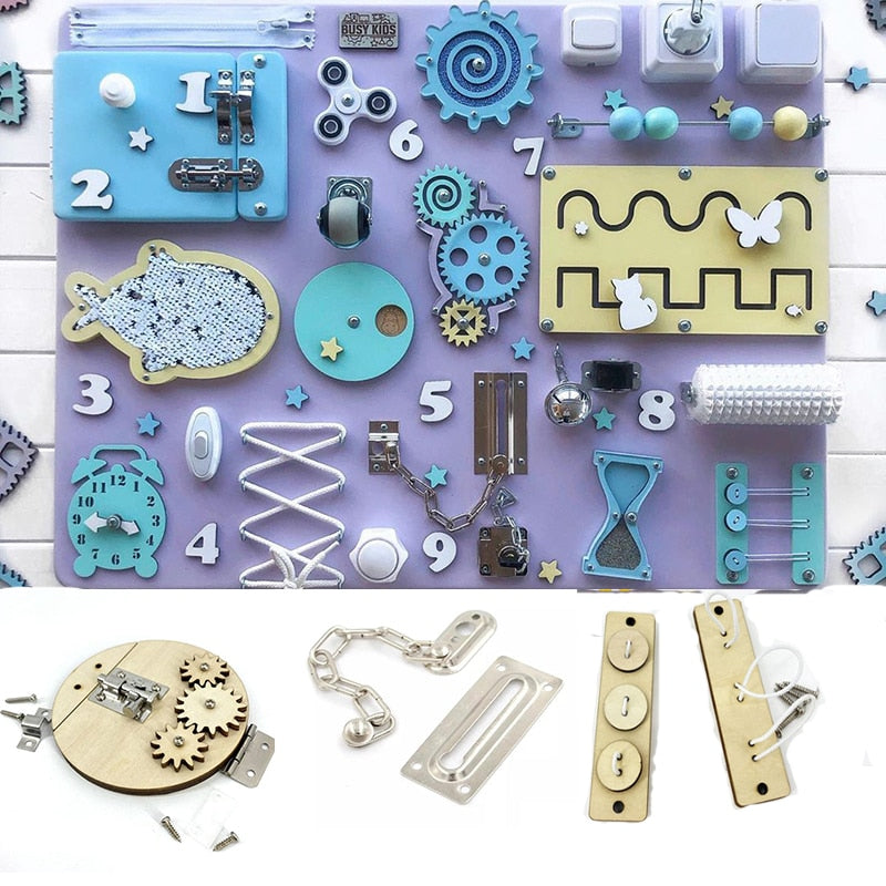 Children Lock Busy board Parts Educational Toys