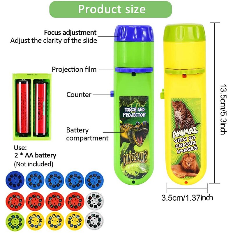 Children Slide Projector Torch Toys
