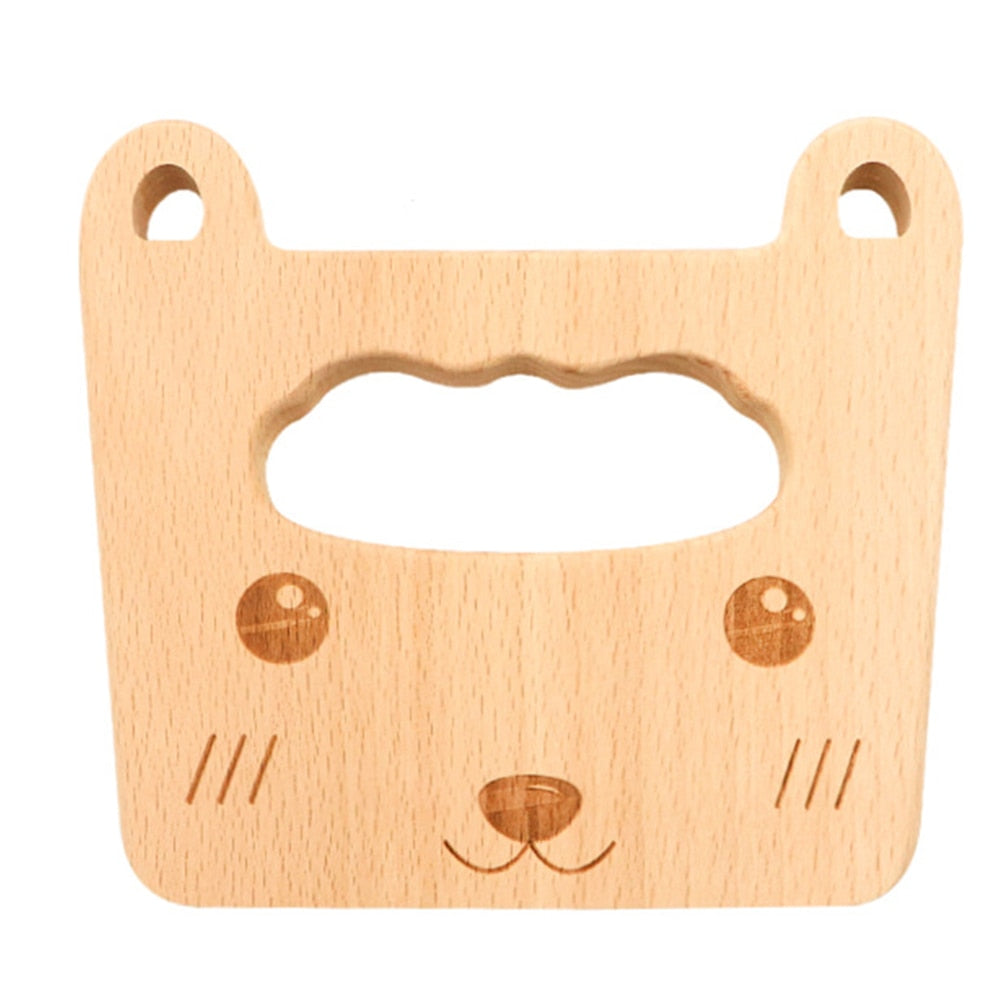 Fidtoy Montessori Wooden Chopper for Kids Toddler Kitchen Tool