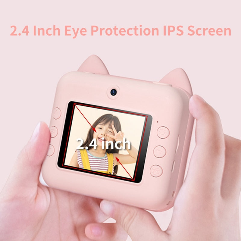 Fidtoy Kids Instant Print Camera – Toddler Photo Camera with Thermal Printing & Creative Coloring