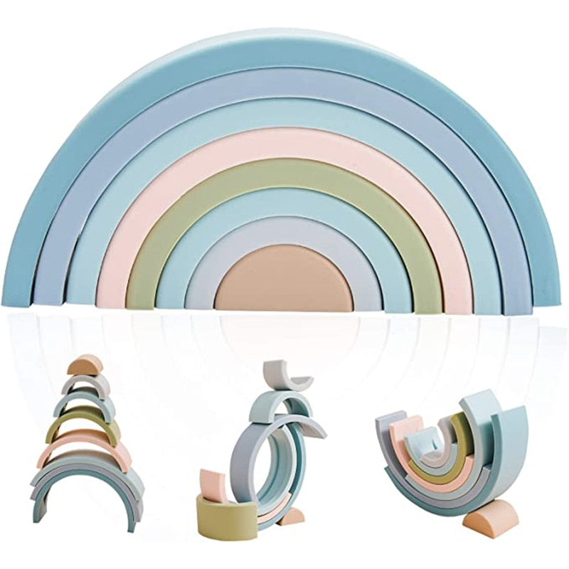Silicone Stacking Rainbow