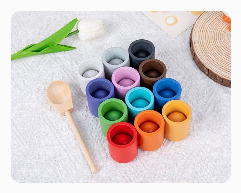 Montessori Scooping Colour Sorter Cups and Balls and bowl