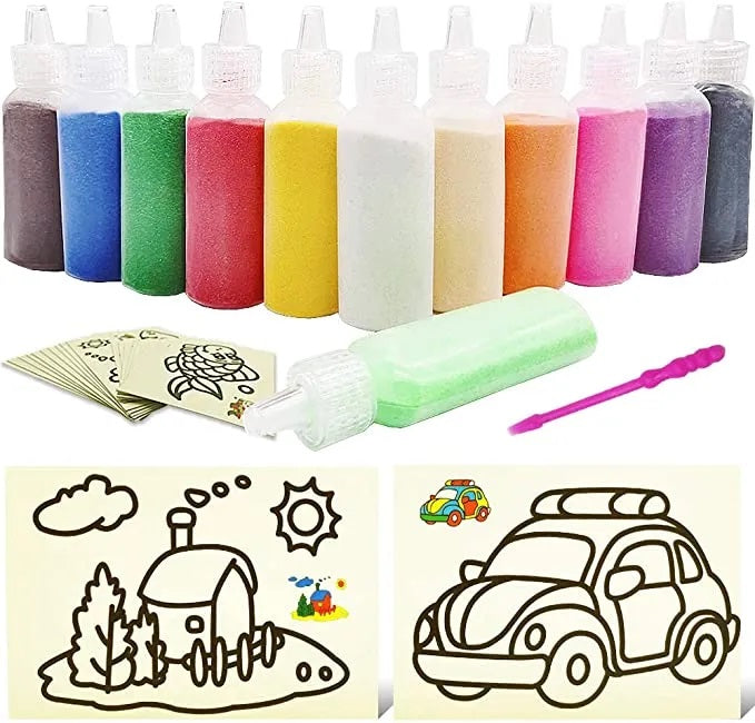 Peinture DIY™ - Créatif avec du sable - Kit de peinture sur sable