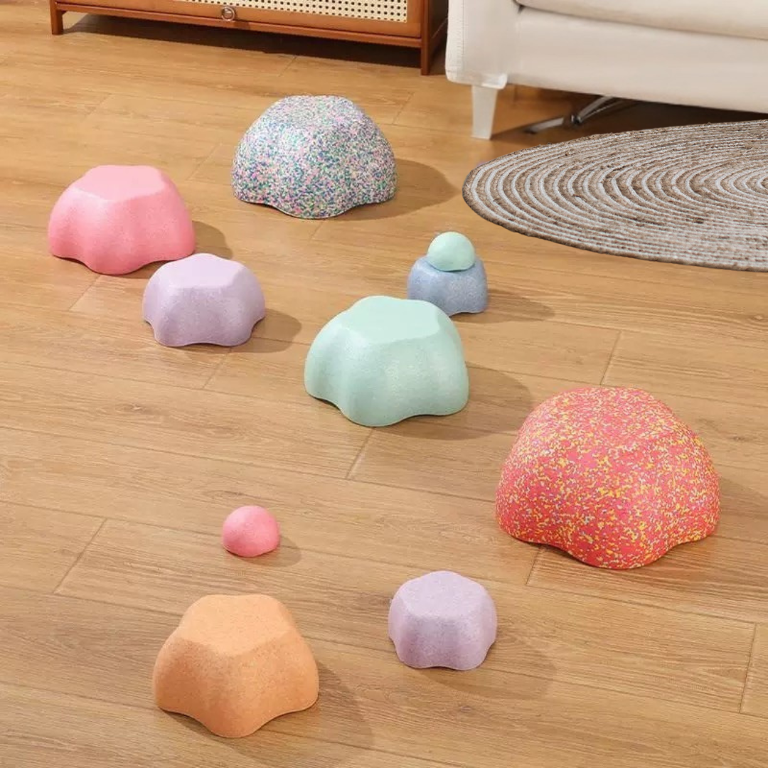 Balancing Stepping Stone Balance Boards and Hop Set of 5 EPP Toy