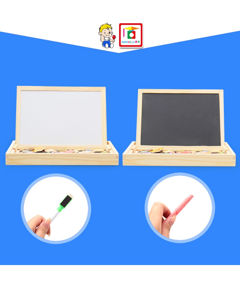 Fidtoy Tableau de Dessin Magnétique Puzzle Jouet pour Enfants 2 ans et plus