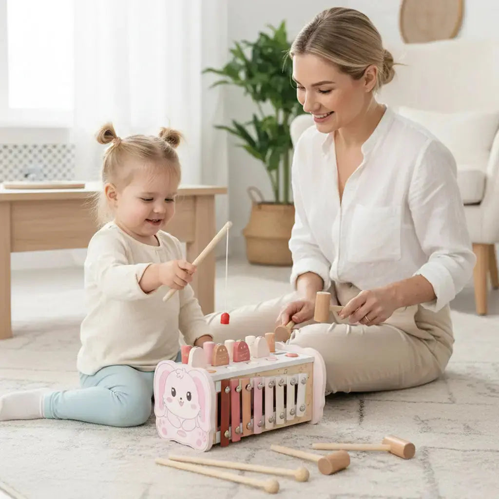 Fidtoy Juguete de Martillar de Madera