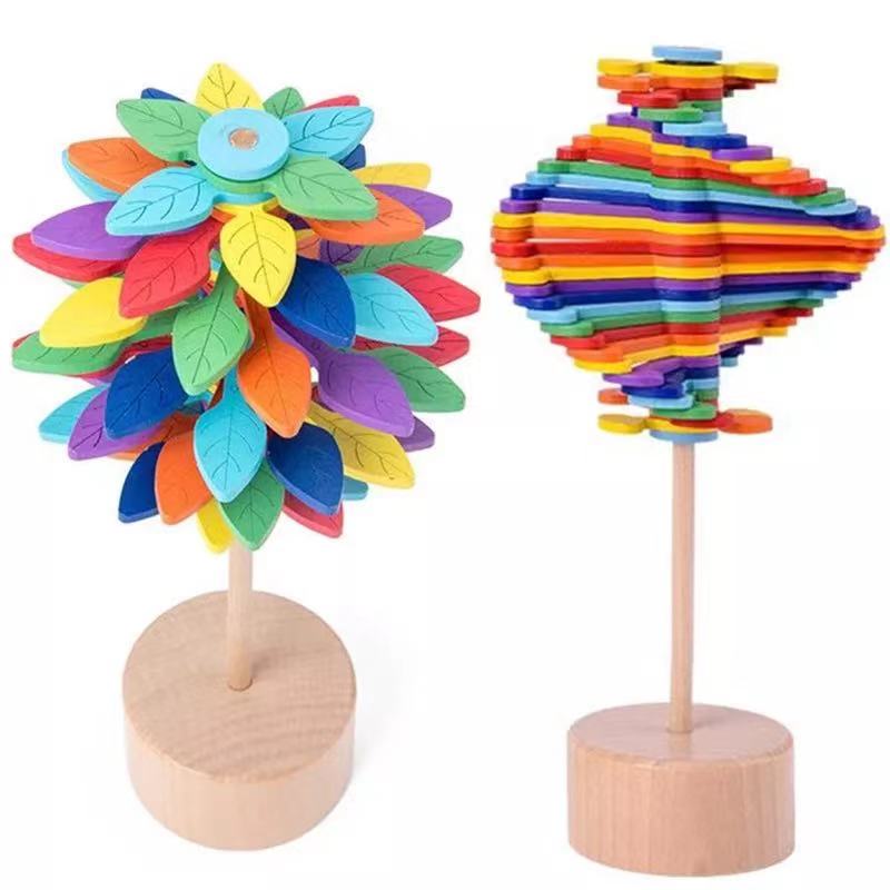 Wooden Tree Spinner- Sensory toys