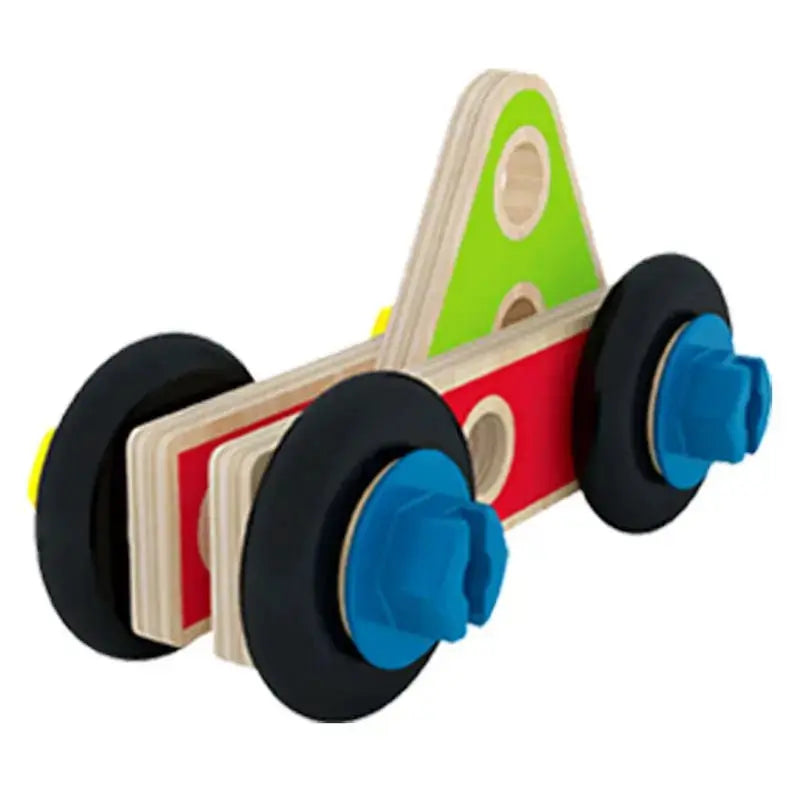 Fidtoy Wooden Builder Tool Set Kids Construction STEM Toy Kit