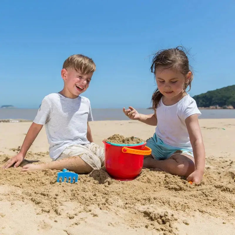 Fidtoy Beach Sand Toy Set Kids Bucket Shovel Rake Playset