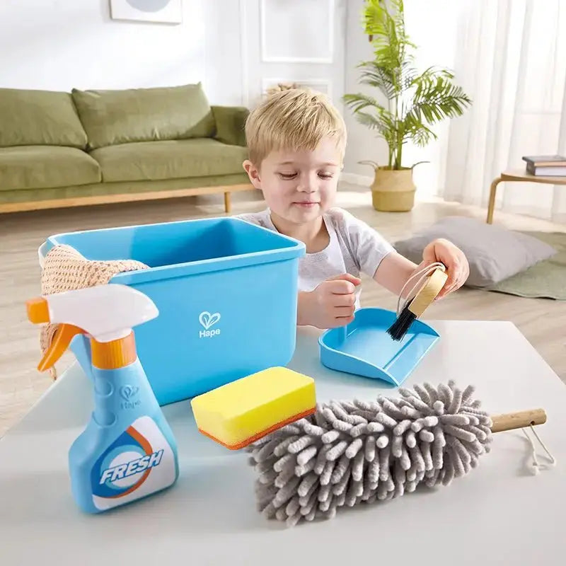 Juego de juguetes de limpieza Fidtoy para niños, kit de hogar de juguete