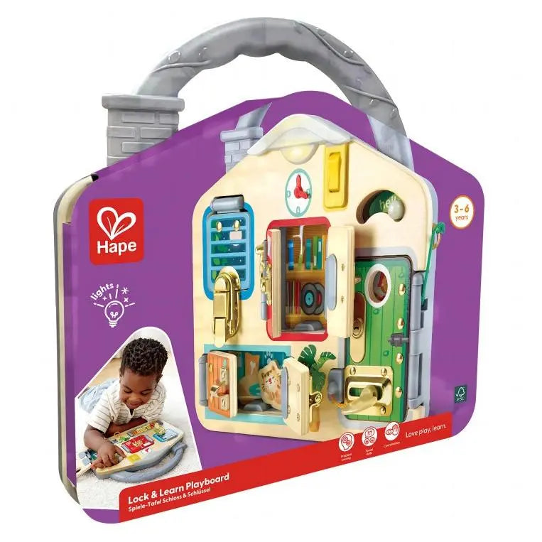 Fidtoy Montessori Busy Board Lock & Unlock Activity Toy for Toddlers
