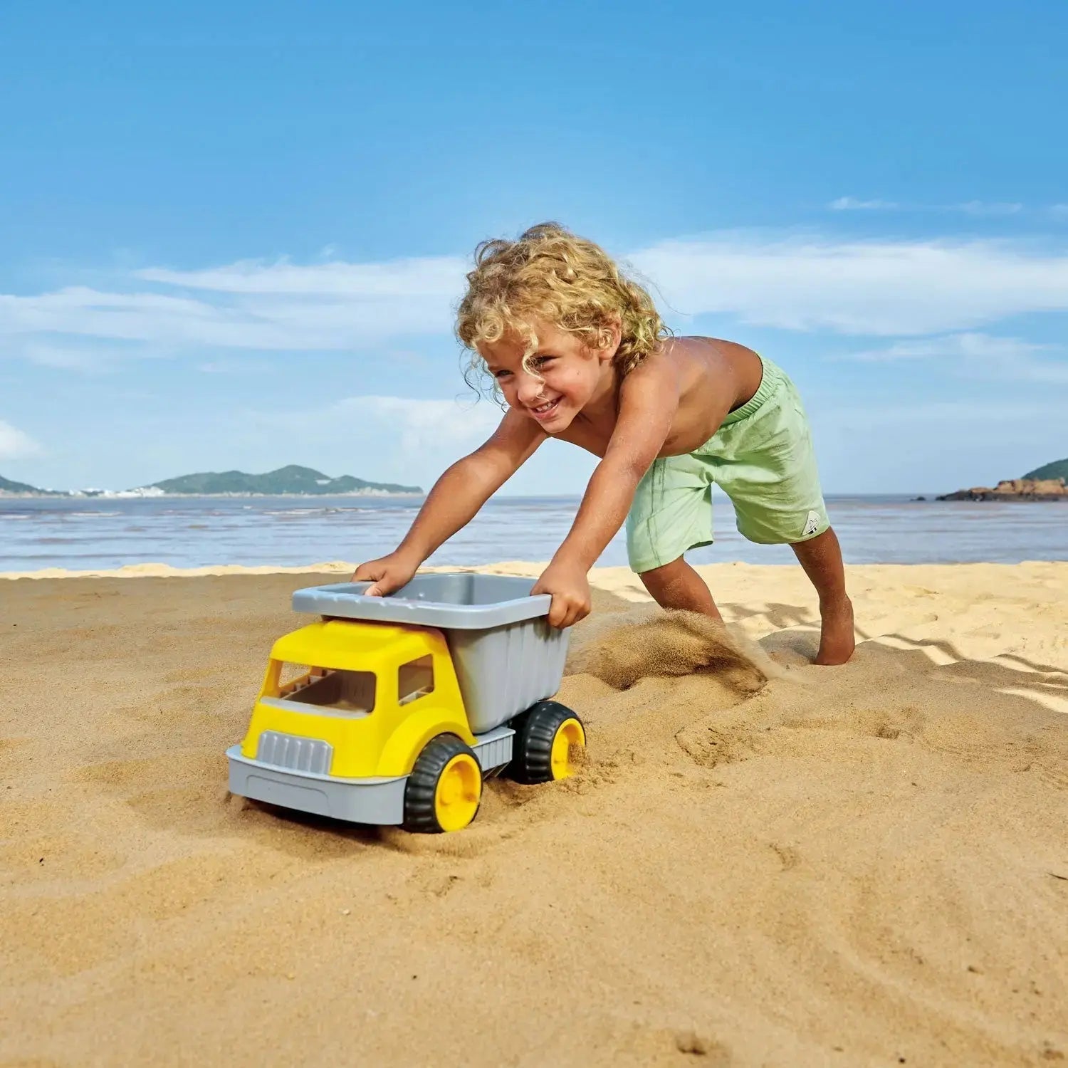 Fidtoy Kids Dump Truck Toy Outdoor Sandbox Construction Toy