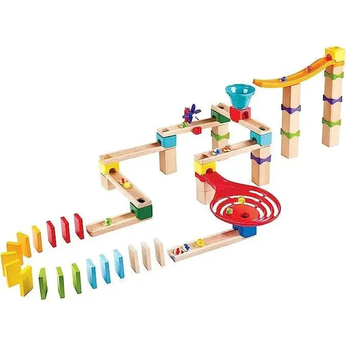 Fidtoy Juguete de Pista de Canicas DIY de 81 Piezas, Set de Construcción STEM