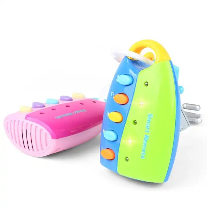 Fidtoy Musical Car Key Toy for Toddlers – Interactive Baby Car Remote Toy with Lights, Sounds & 10 Songs for Early Learning Play